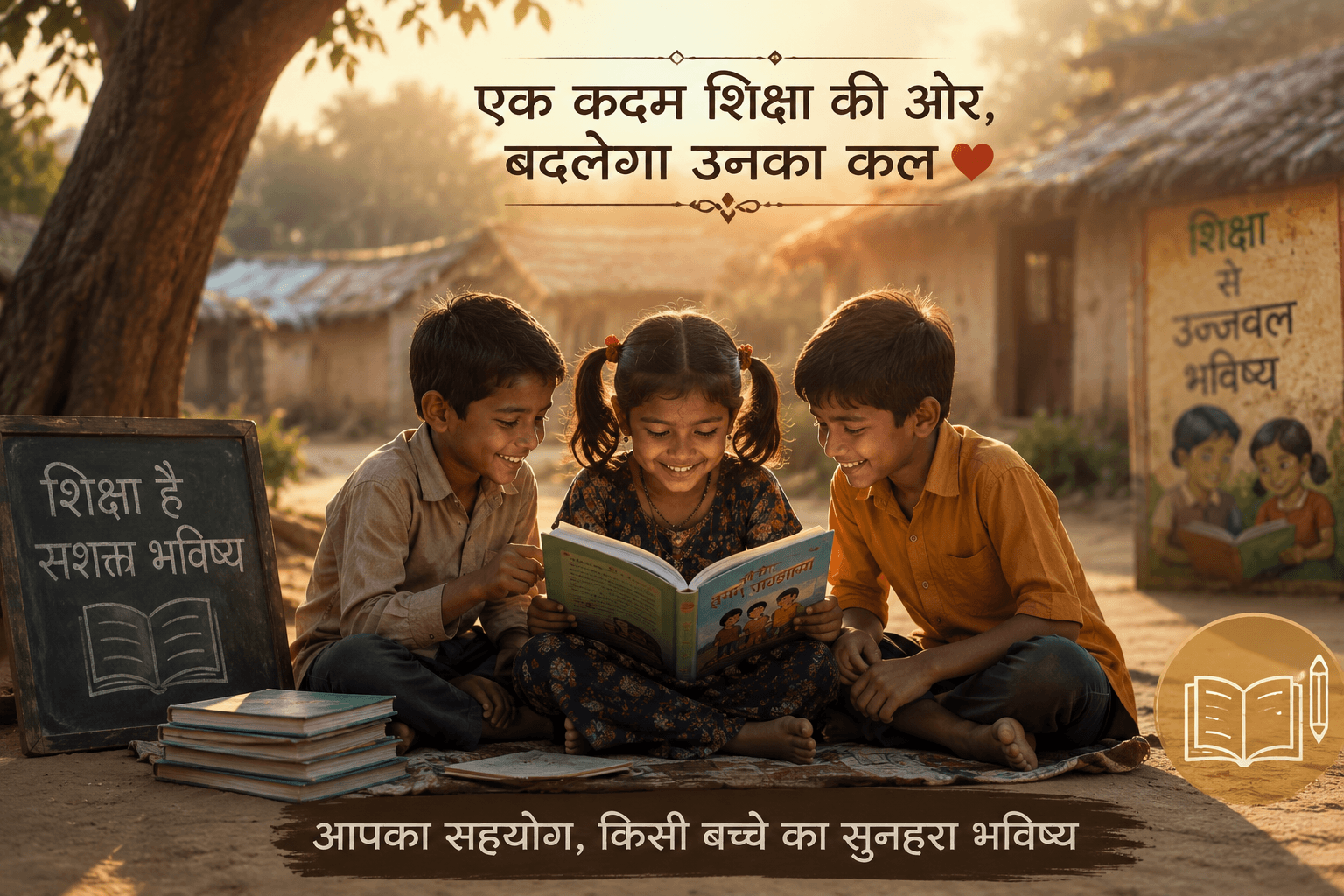 ग्रामीण क्षेत्रों में गरीब बच्चों को शिक्षा: एक बेहतर कल की नींव के लिए हमें सहयोग करें